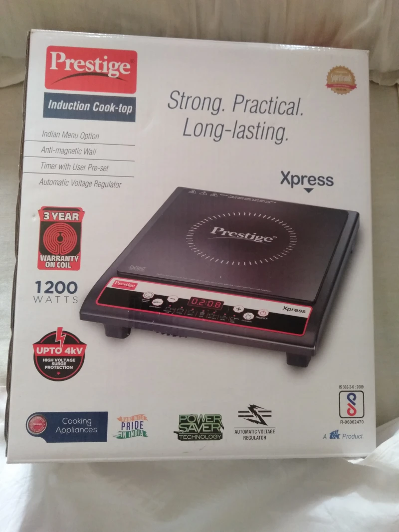 Prestige Xpress induction cooktop 1200 watt