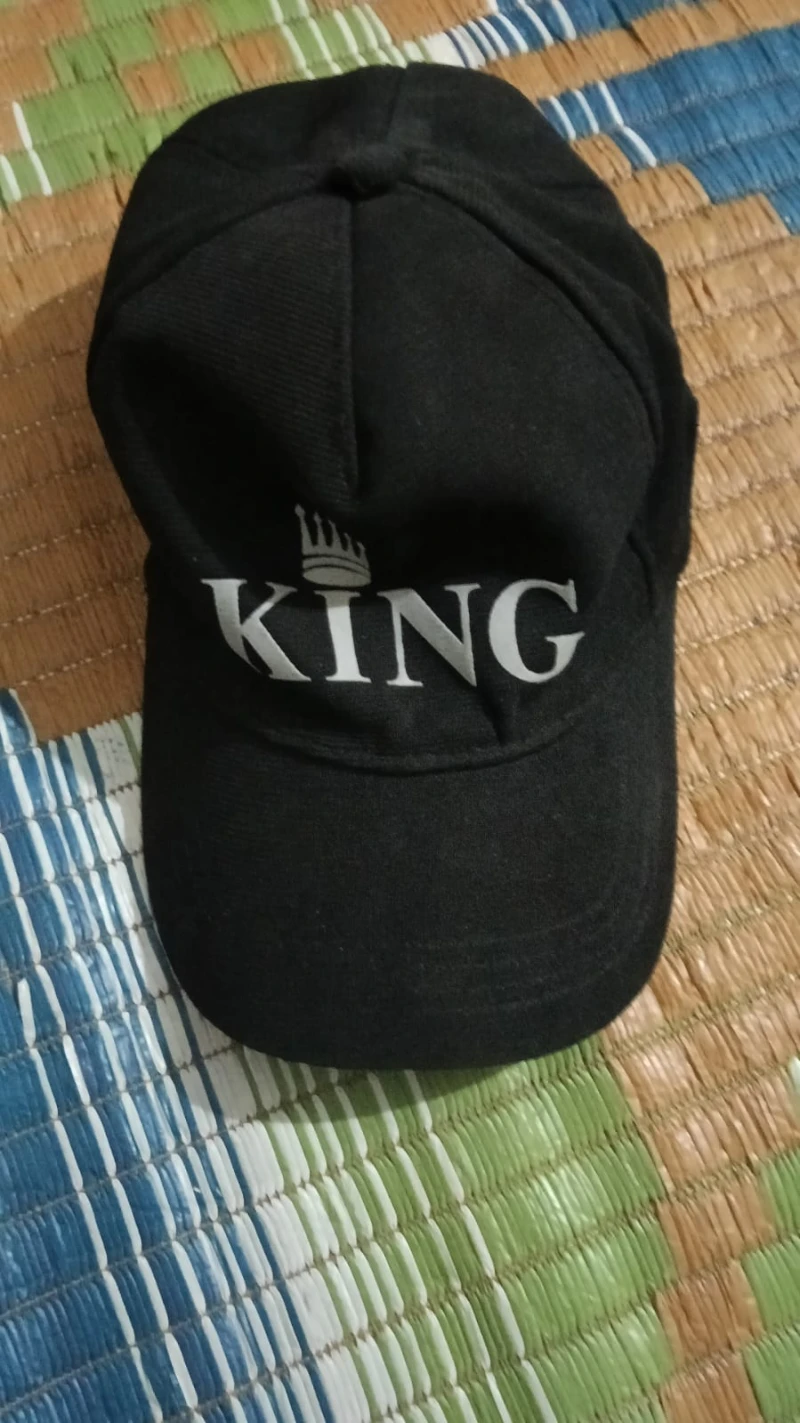 Black KING Cap - Adjustable Free Size - Good Condition